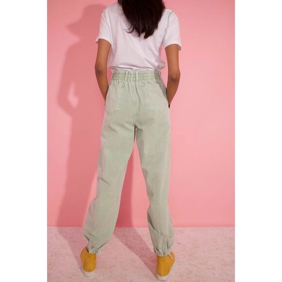 LF Markey Womens Colin Jeans High Rise Tapered Mint Denim Size 31 - Picture 2 of 5